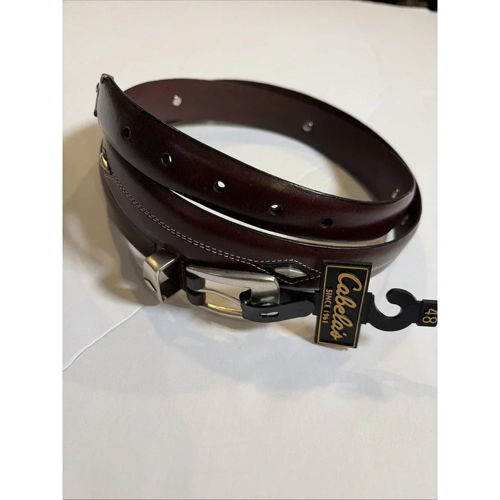 Cabela's Belt Men's 48 Brown Western Style 95-1271 New
